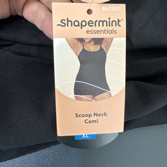 Shapermint Essentials Scoop Neck Cami Women's XL Black NWT 0048 - Picture 5 of 13